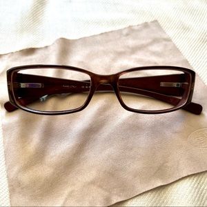 FENDI VINTAGE EYEGLASSES Taupe with studded sides